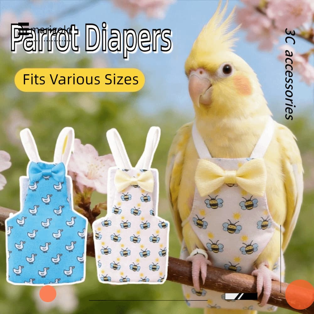 Fralda De Papagaio MARIGOLD , Pombos De Calopsita Laváveis Com Estampa De Animais Pequenos , Traje De Voo Para Pássaros