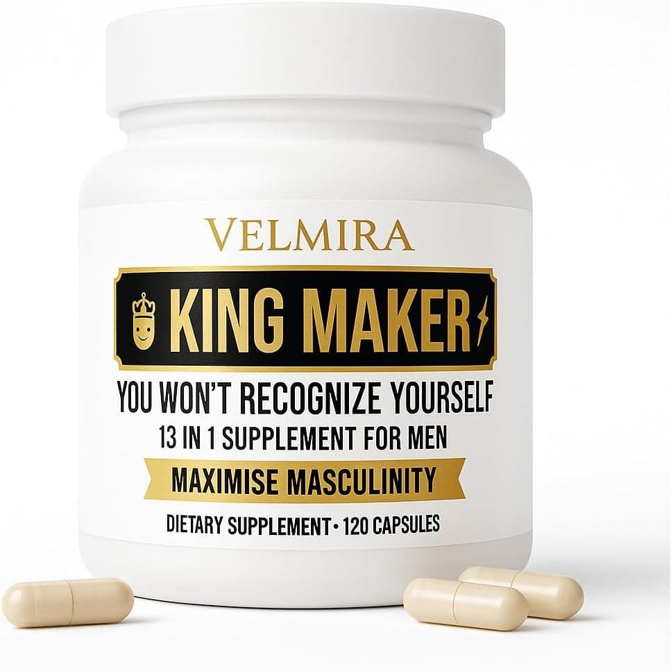 Velmira ™   Suplemento King Maker para Homens 13 em 1. Sem Açúcar. Suporte Energético. Recuperação Muscular. Suporte à S