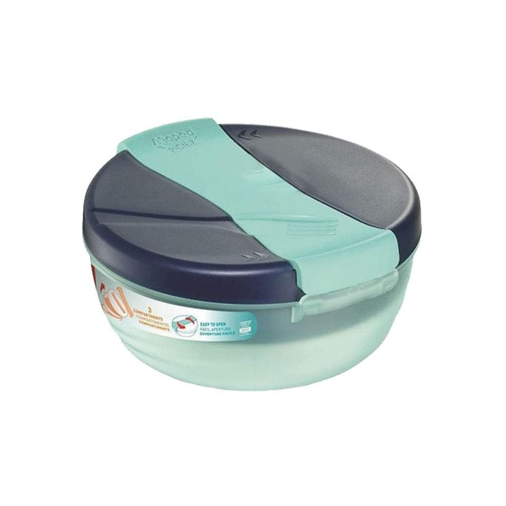 Pote Bowl Duplo Plástico 14L Picnik Azul Maped