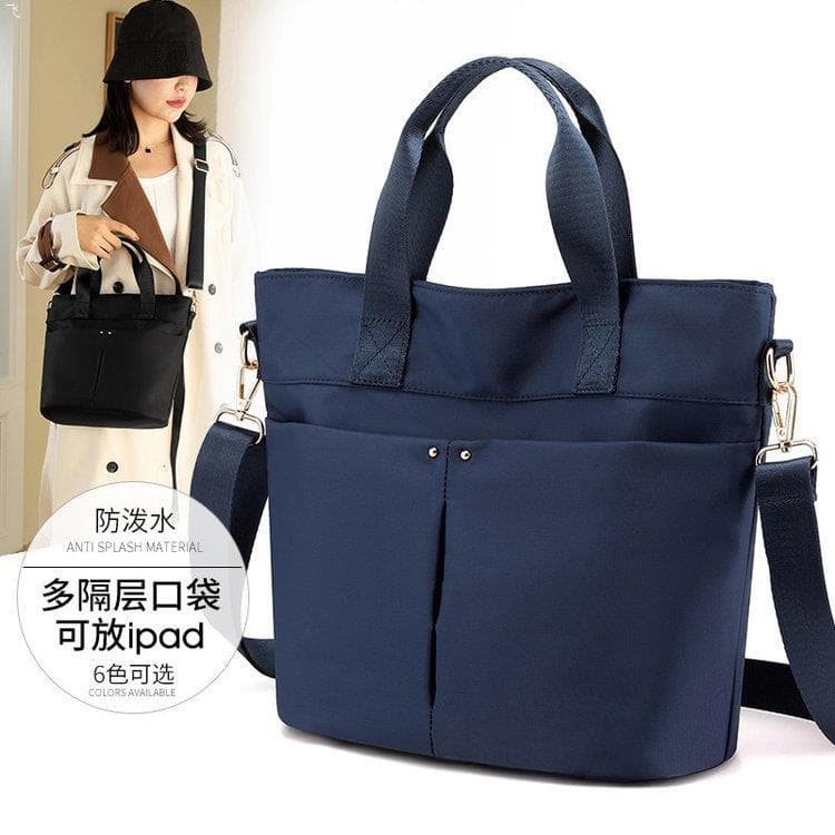 Bolsa feminina novo estilo moda mensageiro saco All-Match Casual bolsa feminina Oxford pano bolsa da mãe grande capacida