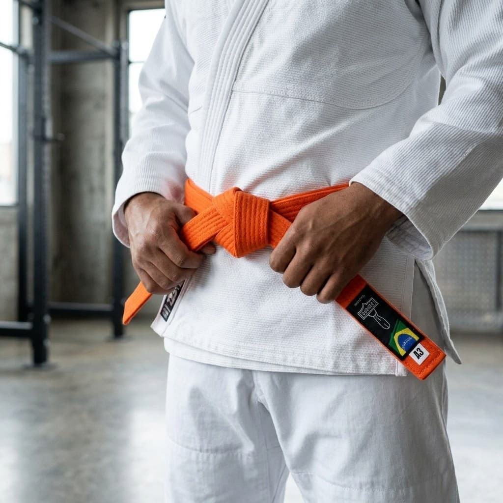 Faixa Jiu Jitsu BJJ Profissional Alta Resistência Algodão Trançado Sem Fita Uso Profissional