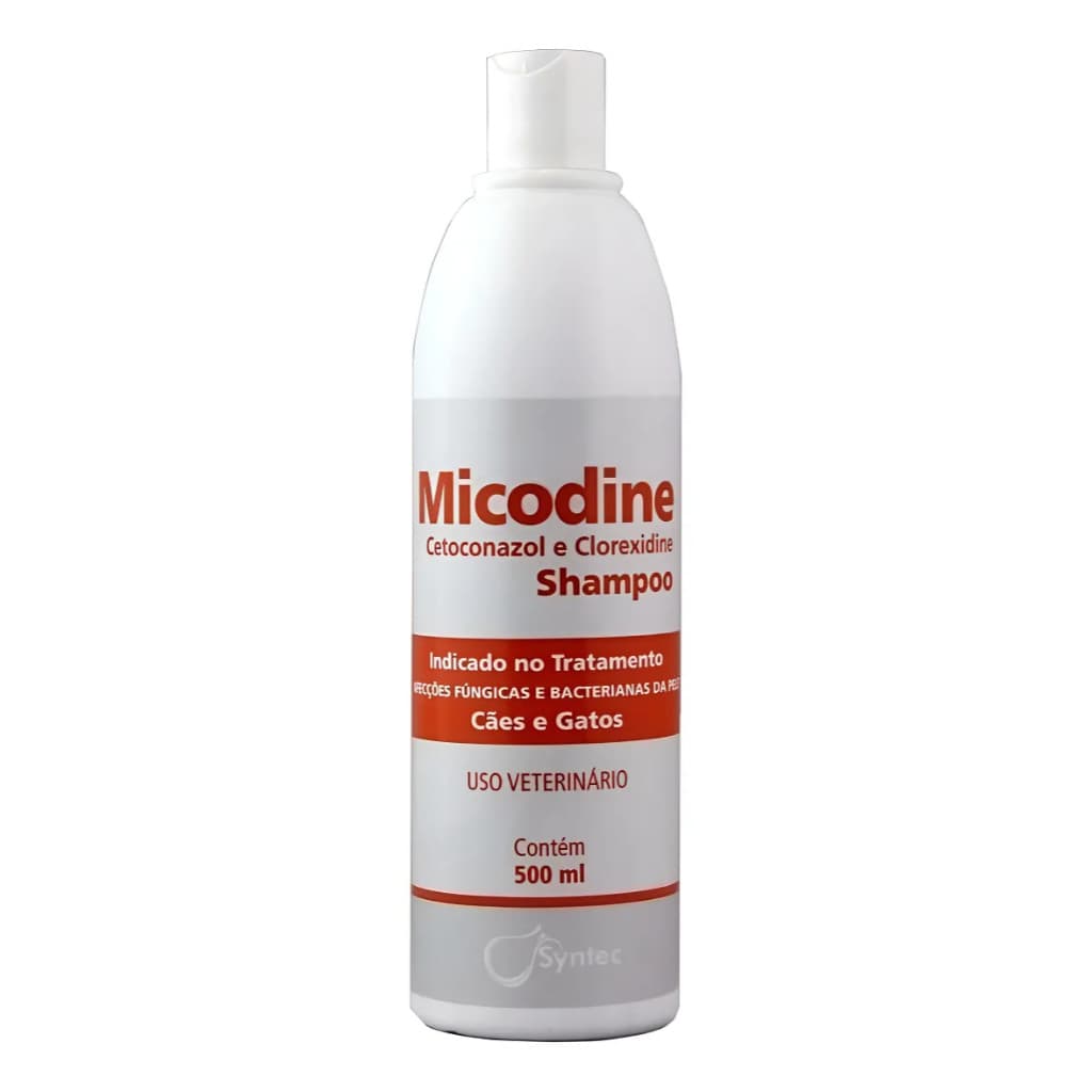Shampoo Micodine  500ml Para Cães E Gatos Syntec