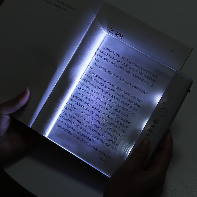 Luminaria Leitura Abajur Livro Luz Led Noturna Light Panel Cor Da Estrutura Preto