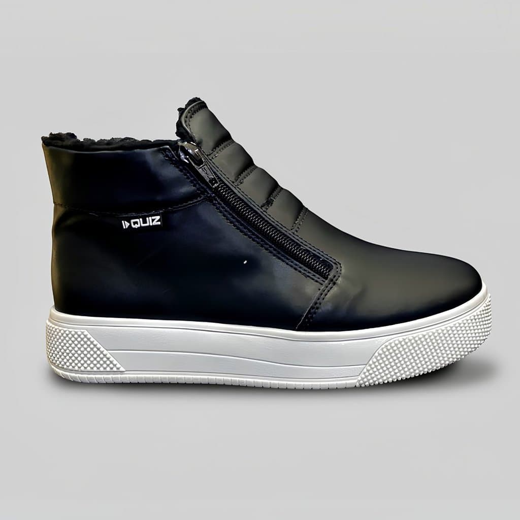 Bota Feminina QUIZ Forrada com Pelinho Tipo UGG Cano Curto Inverno