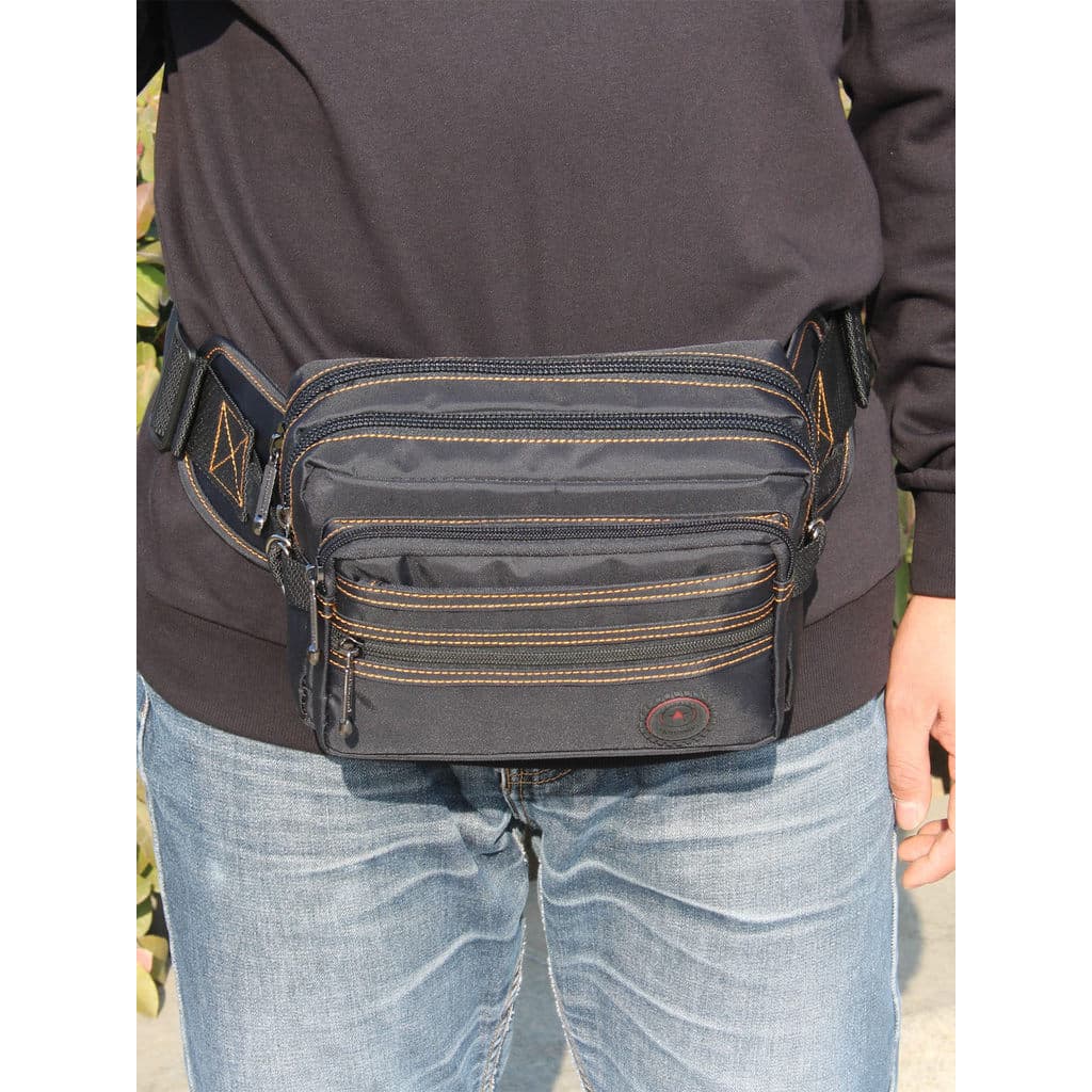 Bolsa de cintura de grande capacidade masculina novo estilo bolsa de peito mochila mensageiro ferramenta de coleta de di