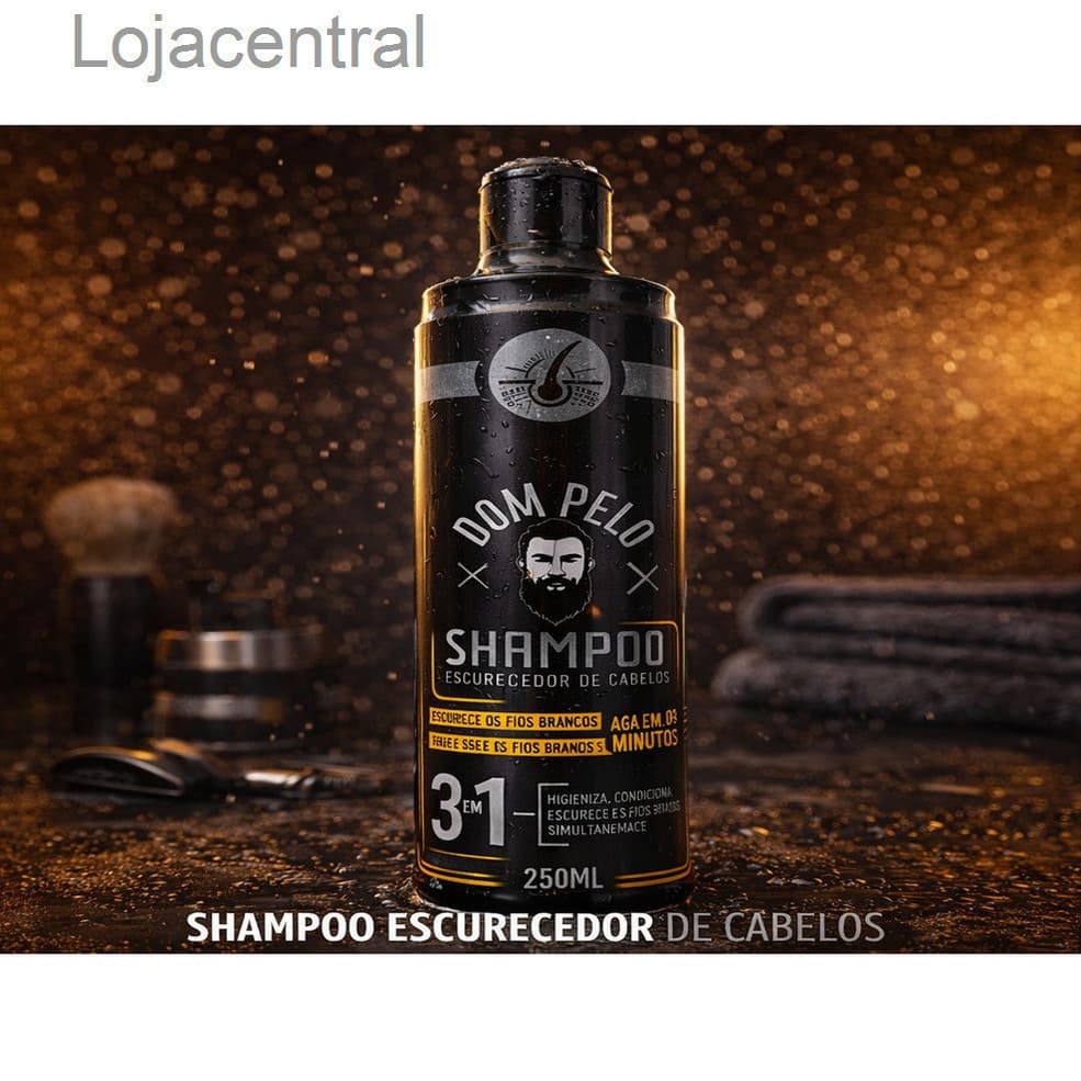 Shampo Escurecedor de Cabelos 250ml - DOM PELO 8