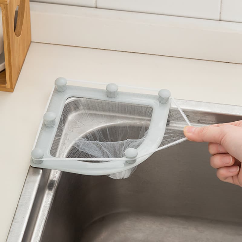 Pia filtro de chá pia da cozinha auto-sustentável saco de drenagem sobras descartáveis sopa escória separador saco de li