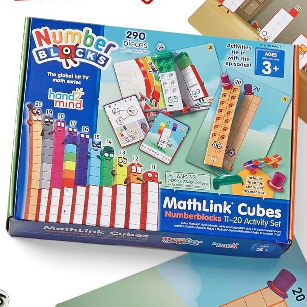 Numberblocks Mathlink Cubes 11-20 Activity Set, 30 Numberblocks