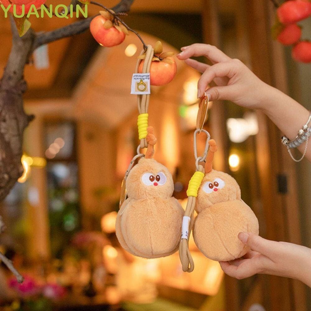 YUANQINZT Chaveiro De Cabaça De Desenho Animado , Carro De Pelúcia De Brinquedo , Boneca Fofa , Pingente De Bolsa Macia