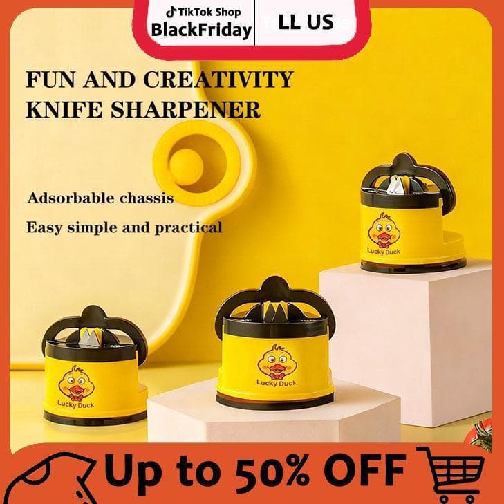 Afiador de facas com ventosa ShopFriday, mini afiador de facas com ventosa, afiador de facas manual de aço tungstênio.