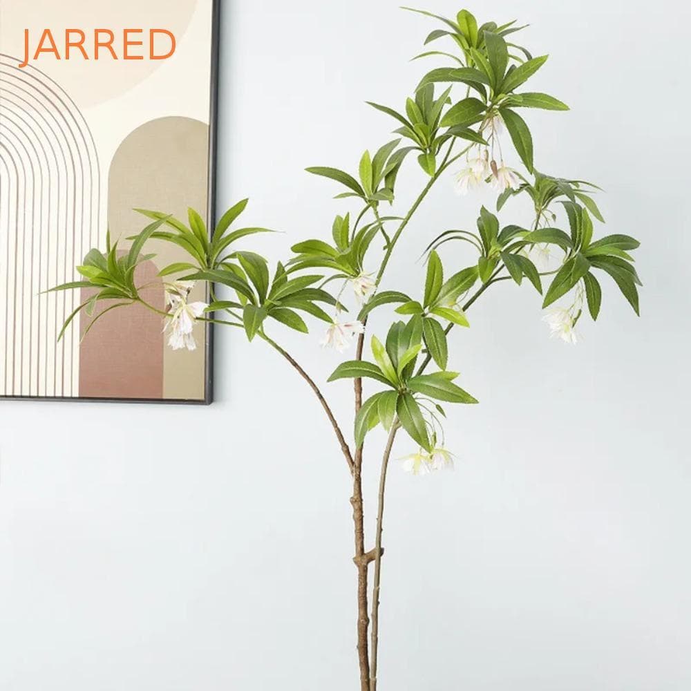 Planta De Ficus De Simulação JARRED , Grande Ramo De Árvore Artificial Verde Tenuifolia , Plantas Falsas De Estilo Chinê