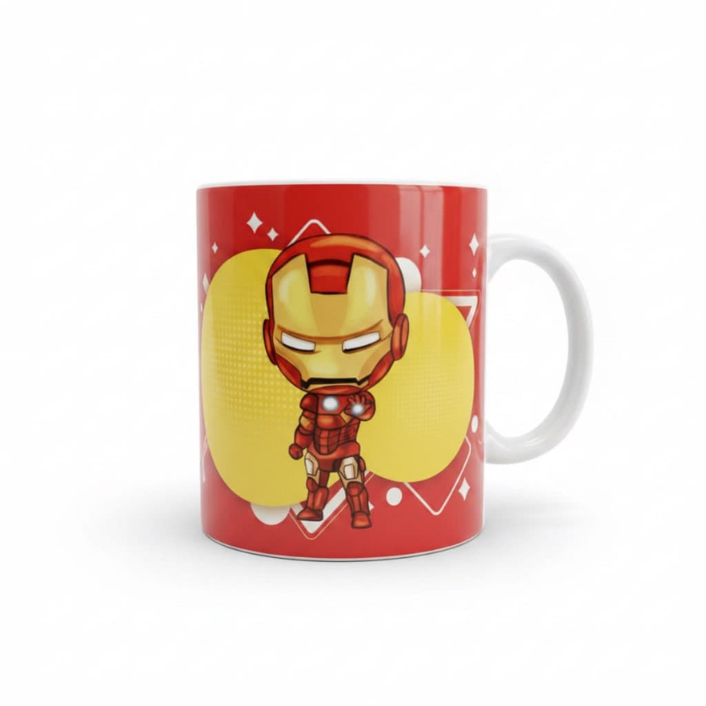 Caneca 325 ml Marvel Homem De Ferro Porcelana Premium