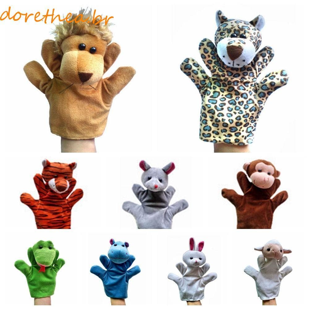DORETHEA Fantoches De Mão Adoráveis , De Animais De Desenho Animado De Pano Para , Interativos