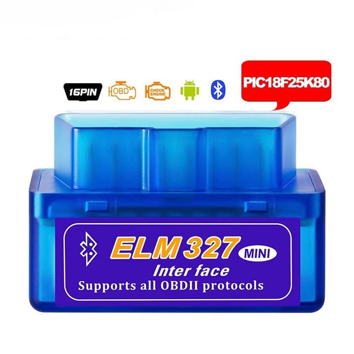 [Entrega no mesmo dia] Super Mini ELM327 V1.5 Scanner Bluetooth OBD2 com PIC18F25K80 ELM 327 Bluetooth V1.5, scanner OBD