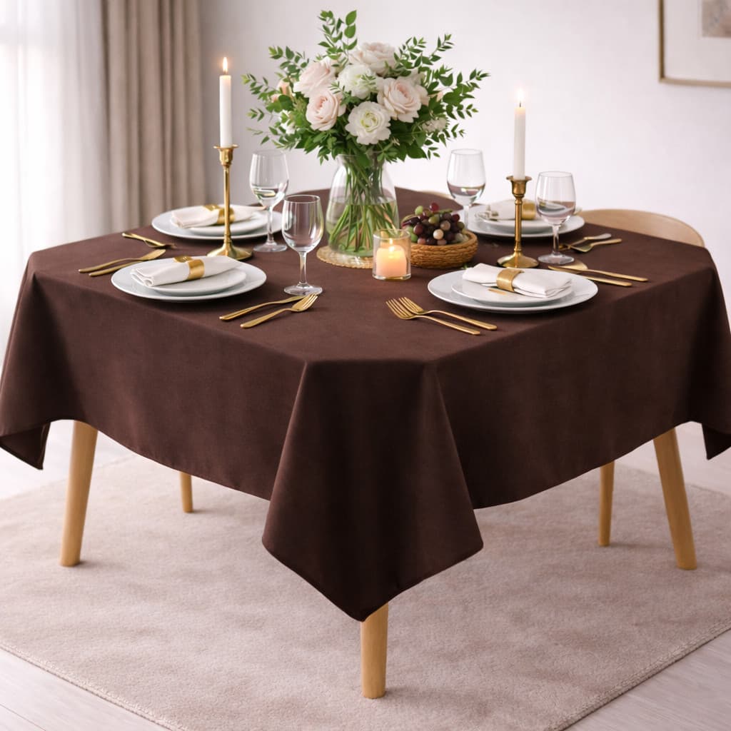 Kit 2 Toalhas de mesa Quadrada Oxford 4 lugares - 1,50x1,50 cm