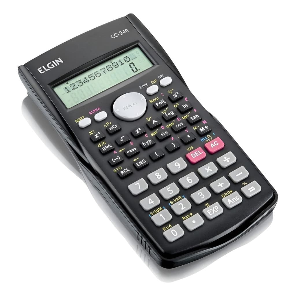 Calculadora Científica 240 Funções CC240 Elgin Cor Preto