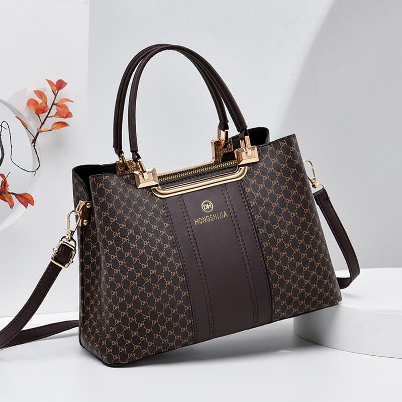 [Bolsa feminina] 2025 novo estilo moda bolsa grande capacidade europeu americano Retro grande bolsa de ombro mensageiro