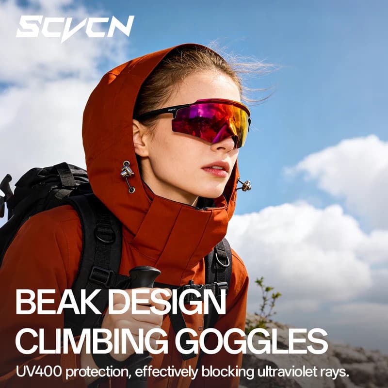 SCVCN Novo Estilo Óculos De Sol Fotocromáticos Ao Ar Livre UV400 Ciclismo MTB Bicicleta Homem Mulher Esportes Runing