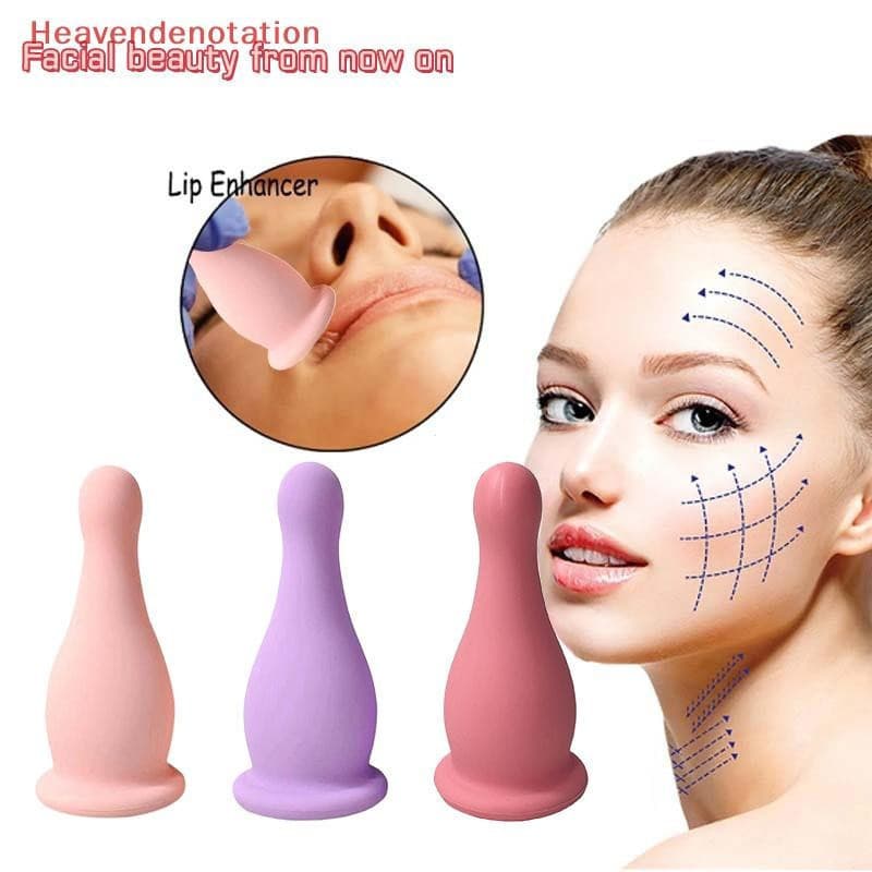 Massageador de Ventosas a Vácuo de Silicone HDBR, Ventosa Anti-Celulite, Ventosa Facial, Lifting Facial e do Pescoço, Fe
