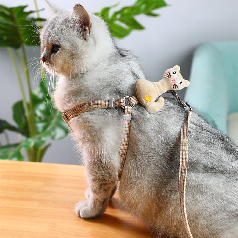 Coleira para cães de estimação, estilo colete de pelúcia Bichon, alça peitoral para cães pequenos, coleira de coelho par