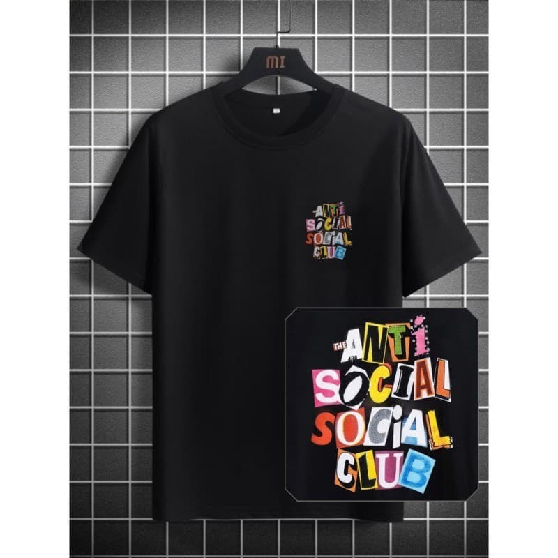 Camisa Camiseta Masculina Blusa Basica Streetwear 100% Algodão  Logo Anti Social