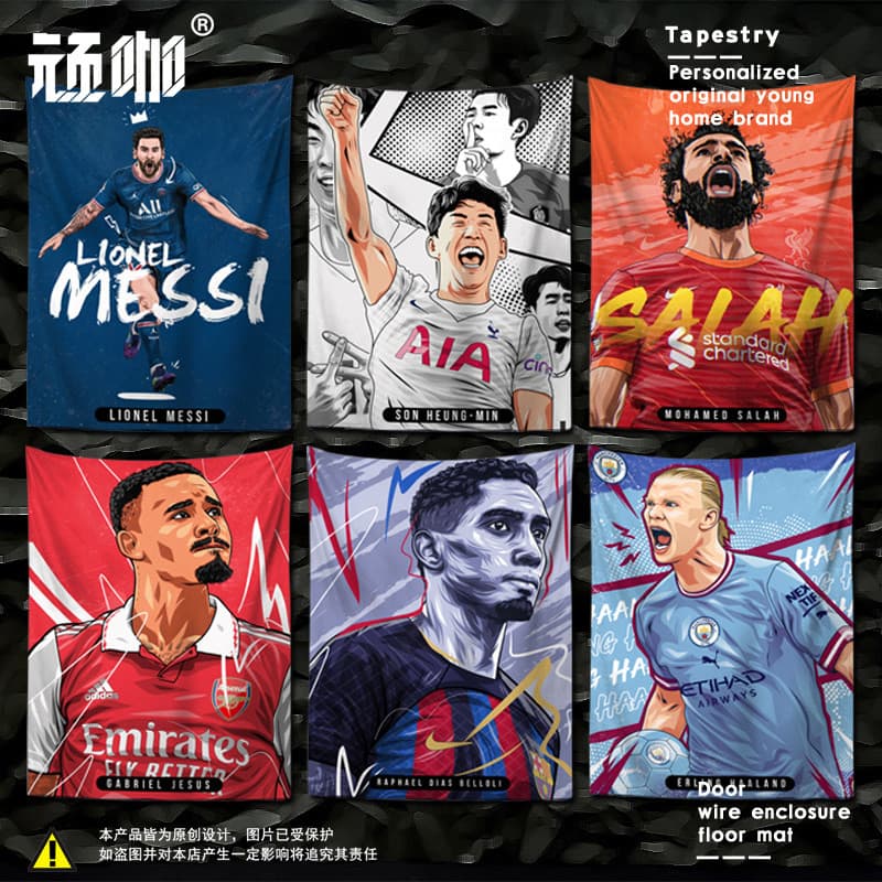 Estrela de futebol Macy Manchester City Harland Arsenal Hot Suss Sun Xinghui Fan Poster Tapeçaria de quarto