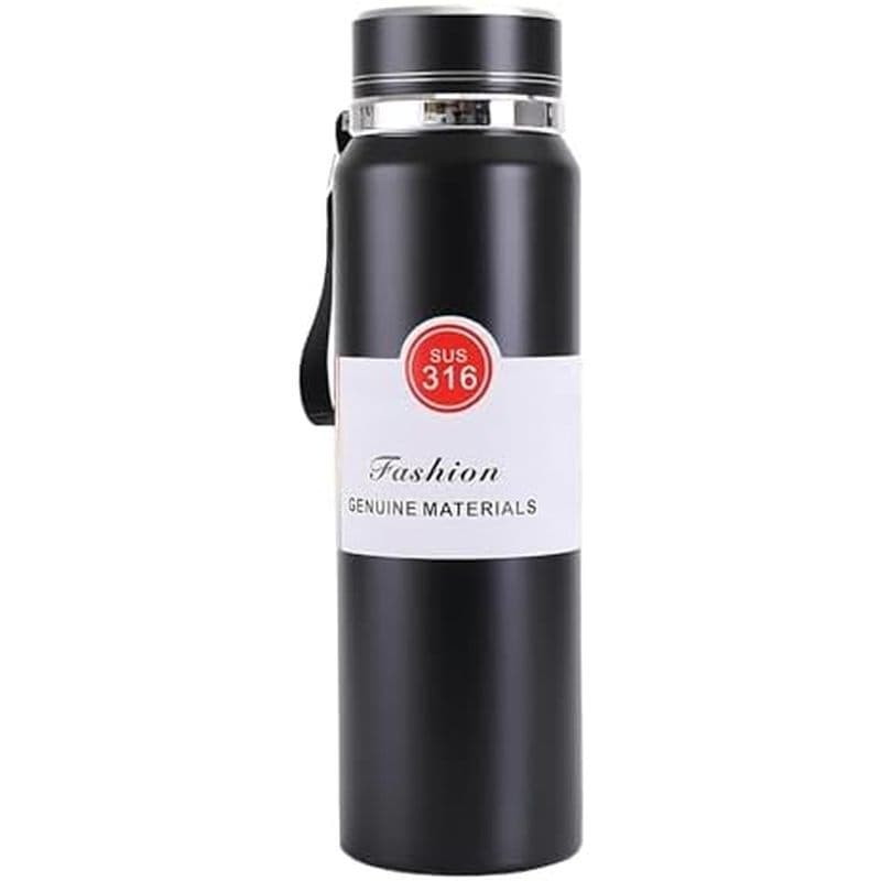 Garrafa Esportiva Isolada Genérica , 33.8 Fl Oz/1000 Ml , Frasco De Viagem De Aço Inoxidável 316 Com Alça , Design Portá