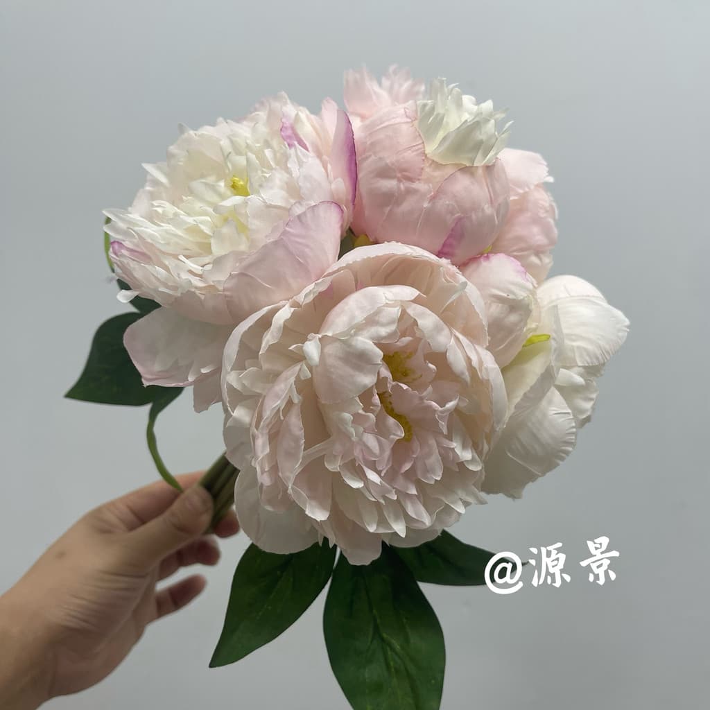 Decoração de flores artificiais peônia flor de seda sala de estar mesa de jantar flor seca flor artificial rosa peônia f