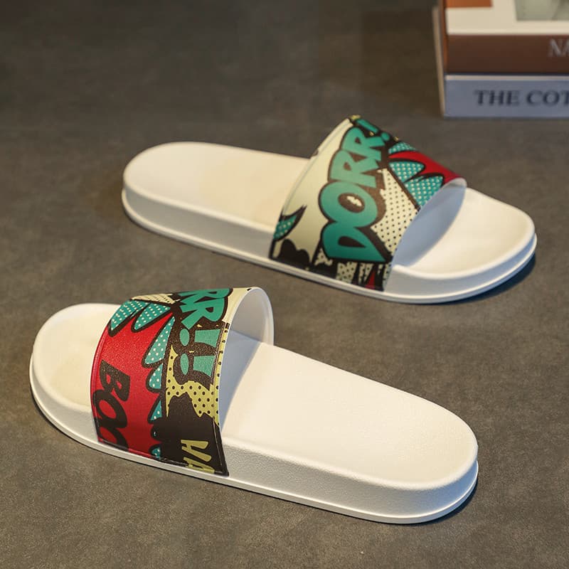 Sandálias masculinas 2026 novo estilo verão cor combinando Casual esportes Flip-Flops adolescentes antiderrapante resist