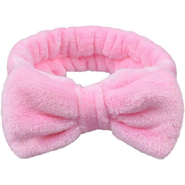Faixas de Cabelo Femininas com Laço, Fleece Coral, para Maquiagem, Lavar o Rosto, Turbante, Acessórios de Cabelo para Me
