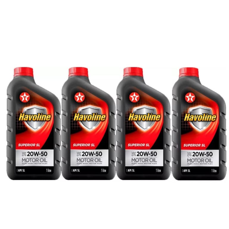 KIT 4 ÓLEOS HAVOLINE 20W50 CARRO API SL
