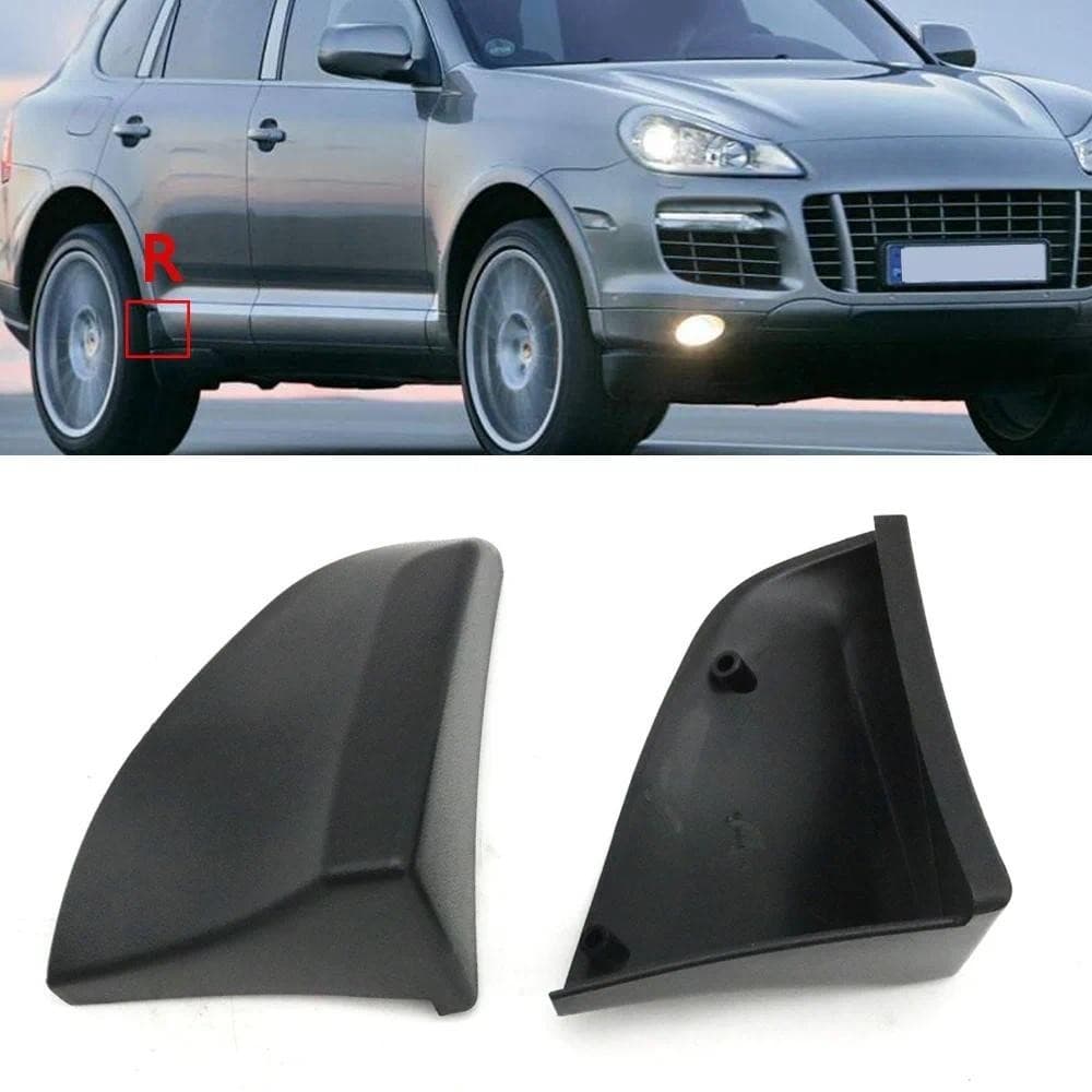 Exterior Do Carro Porta Traseira Inferior Saia Fender Guarnição Capa Avental Canto Tampa Lateral Para Porsche Cayenne 9P
