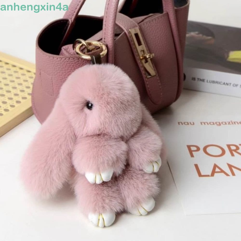 Chaveiro De Coelho ANHENGXIN Pluff , Linda Boneca Morto Fofa , Pele Fofo Suave De 18 Cm