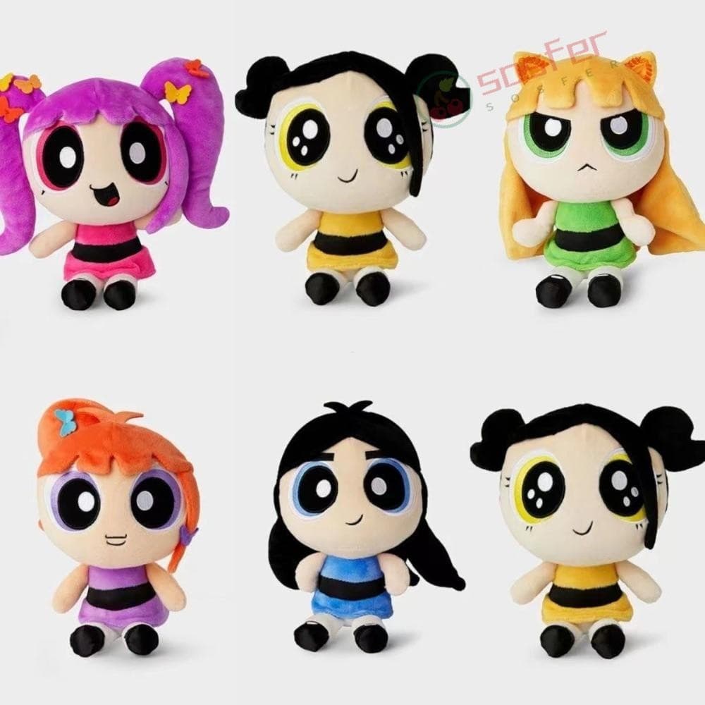 Brinquedos De Pelúcia SOSFER Powerpuff Girls , Bonecos Macios NewJeans , Brinquedo HANNI MINJI HYEIN 28 Cm