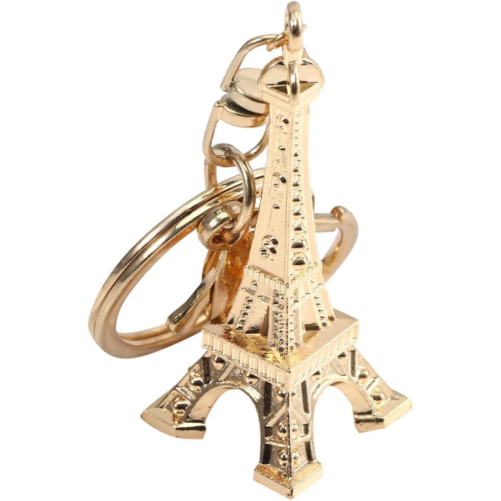 VOSAREA Eiffel Tower Keyring French Souvenirs Keychain Statue Model Bag Hanging Pendant Purse Charm for Jewelry Table De