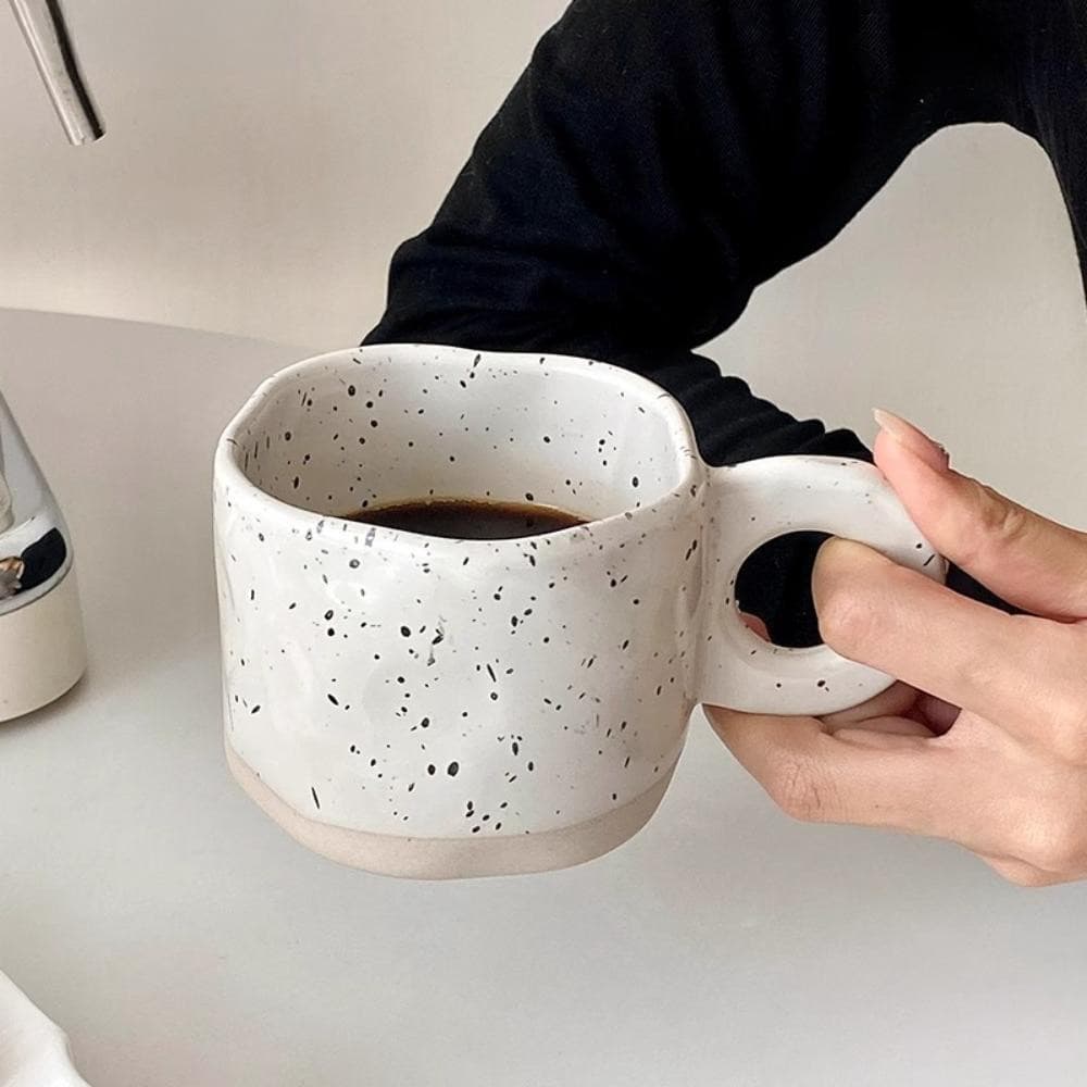 Caneca De Café NANZHIJIANT , Xícara De Chá De Cerâmica 250ML , Copo De Água Irregular Estilo Simples