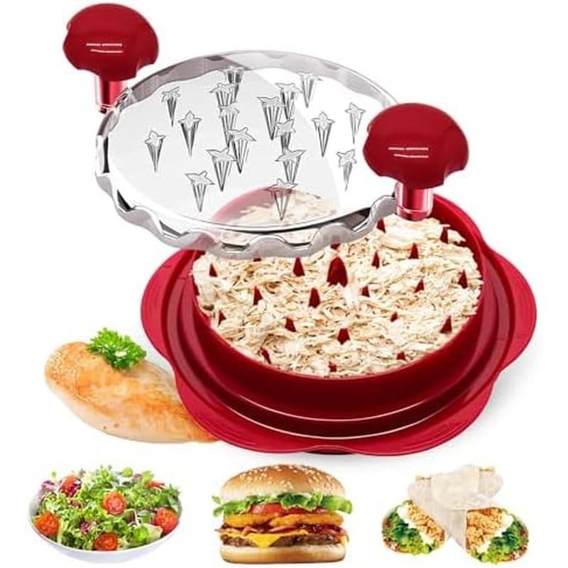 Ferramenta Trituradora De Frango Vitoler Pro , Torção De Peito De 108 , Moedor Com Tampa Transparente , Alça Ergonômica