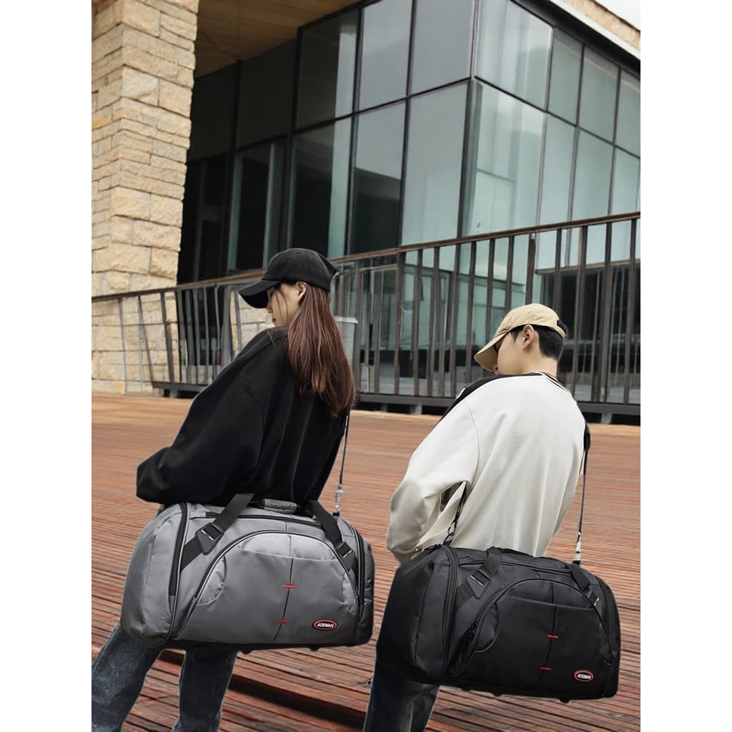 Bolsa de viagem portátil para homens e mulheres, grande capacidade, bolsa de ombro, curta distância, bolsa de viagem, ac