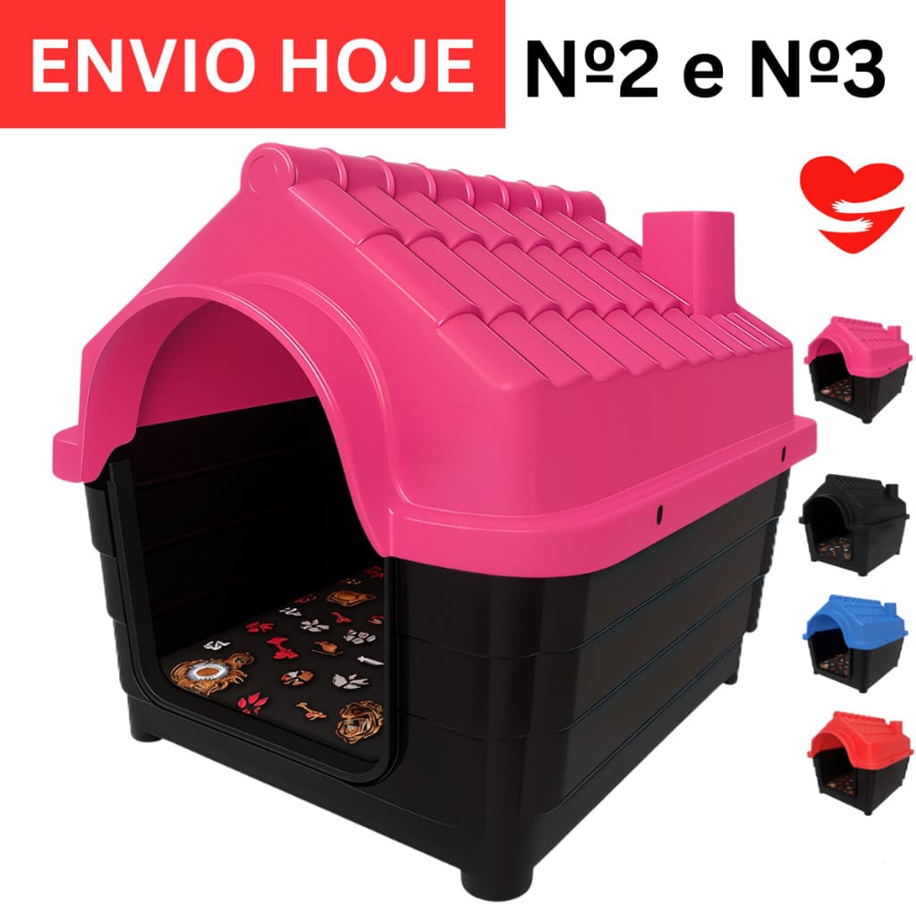 Casinha Para Cachorro Pequeno/Médio Casa Pet Com Proteção Raios UV- N3 e N2