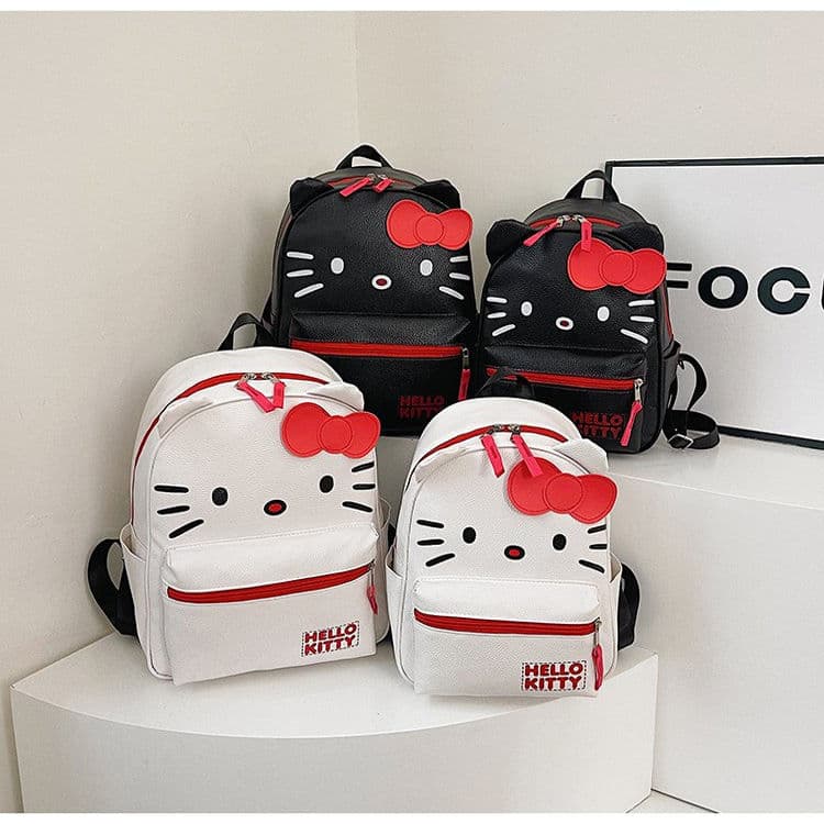 Hellokitty bonito estudante mochila olá Kitty dos desenhos animados mochila luz All-Match na moda menina mochila na moda
