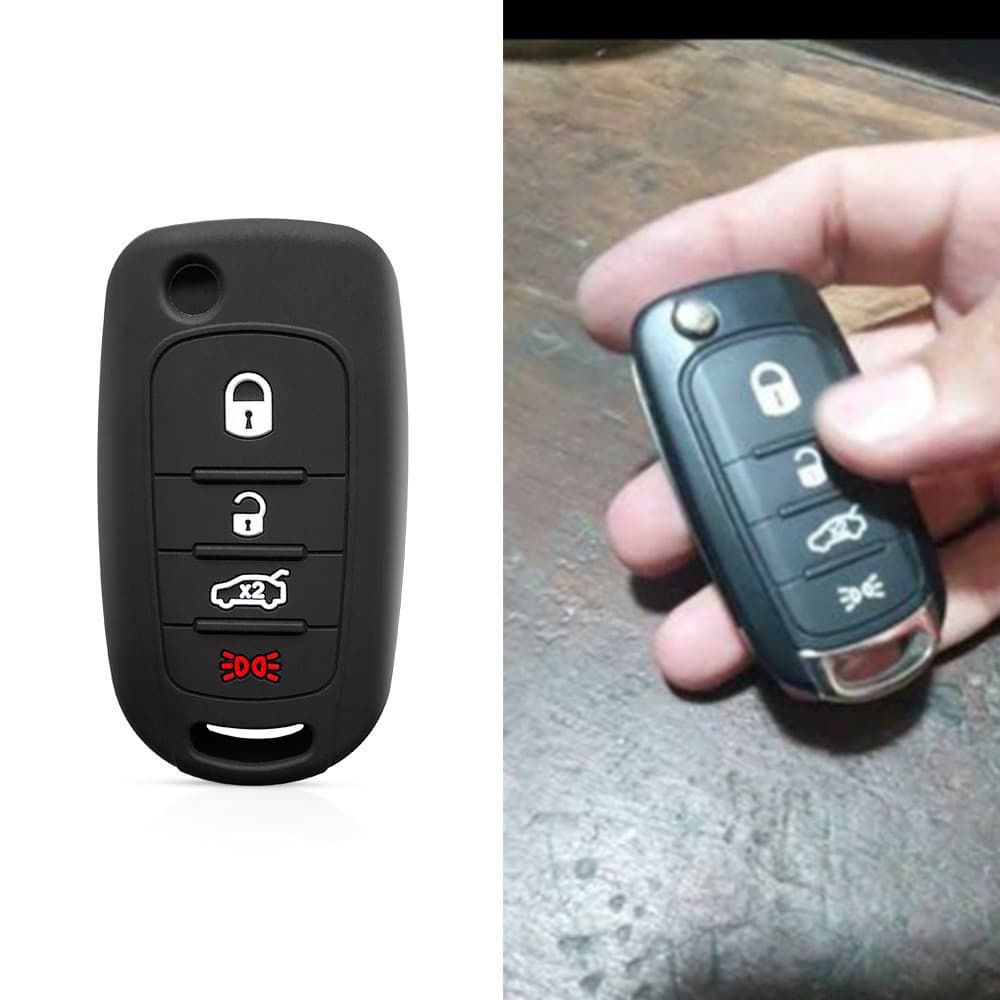Chaveiro manual Fiat Argônio Cronos Toro 2023 2024 2025, capa de silicone para chave de carro, chaveiro BRBN