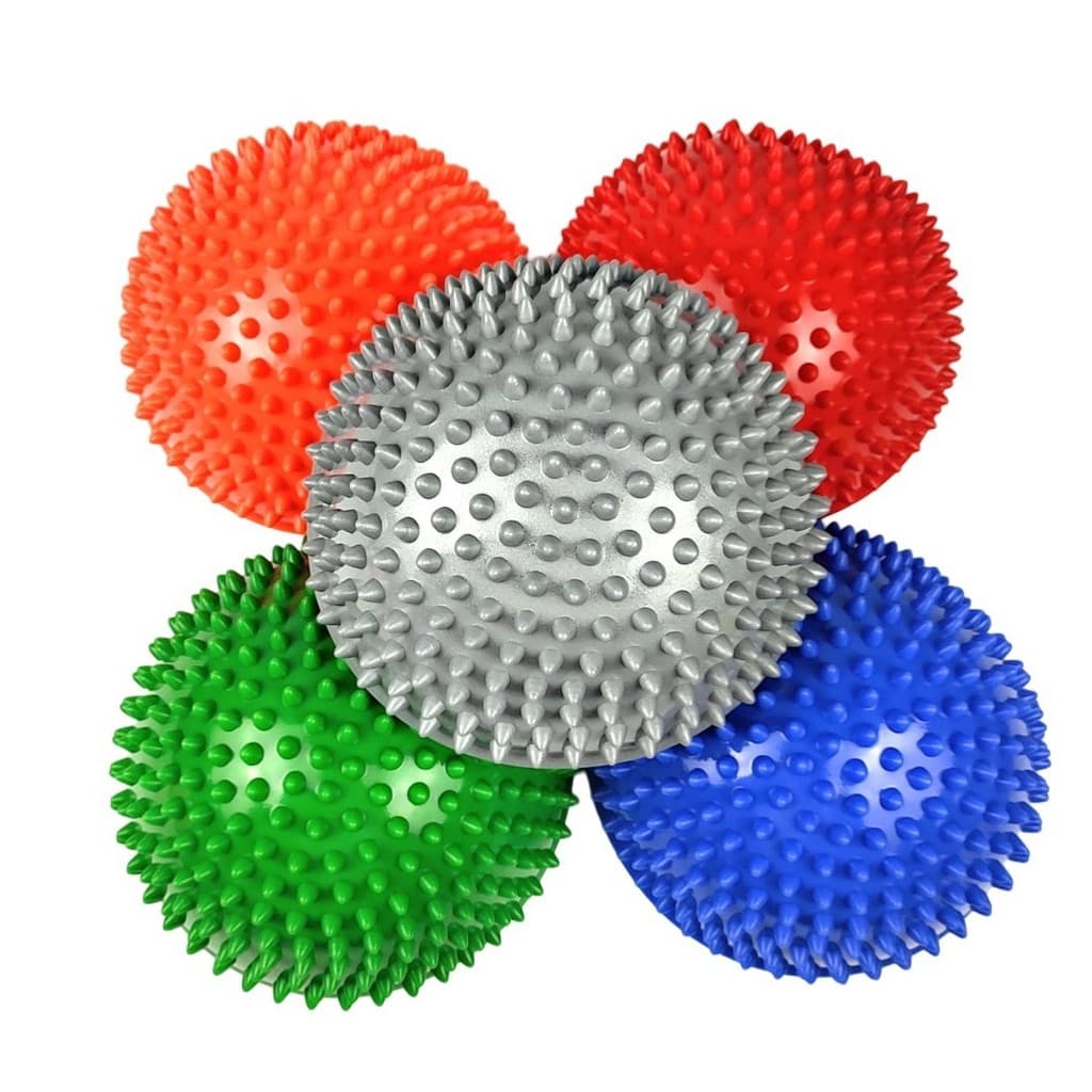 Pvc crianças Durian bola semicírculo bola pé treinamento de relaxamento bola tátil cruzamento rio pedra esportes Fitness