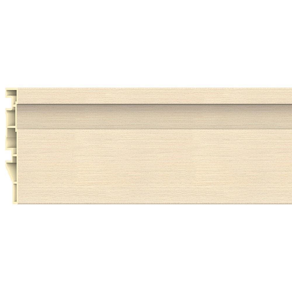 Rodapé PVC Modaza Frisado Bianco, 7 x 285 cm