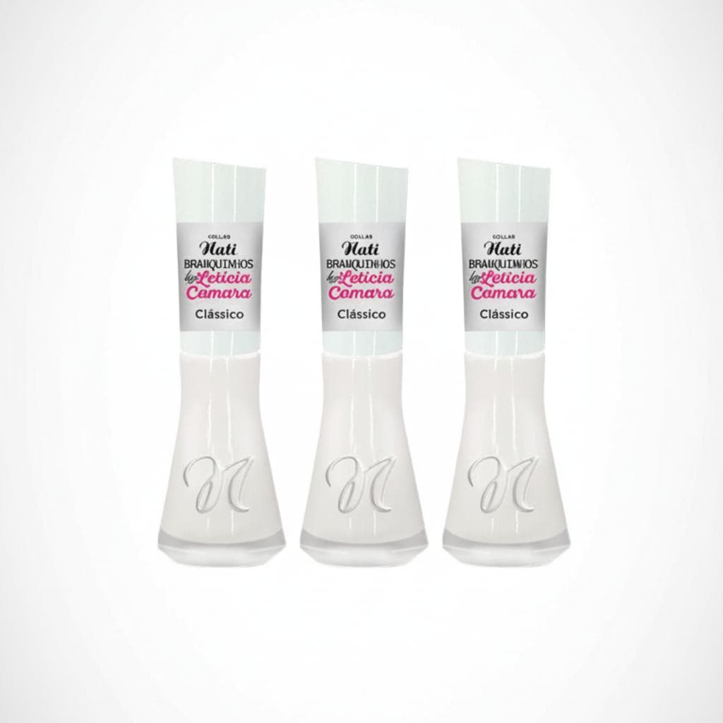 Kit Esmalte Clássico Nati - (3 Unidades) 8ml