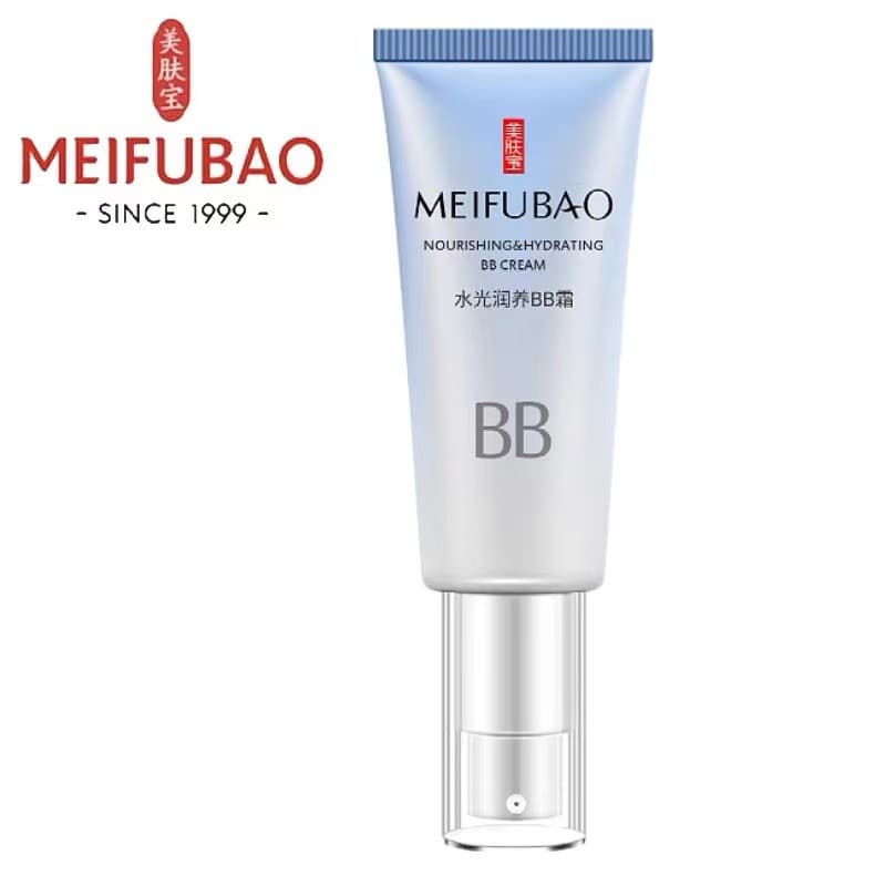 Meifubao Hidratante Nutritivo BB Creme Corretivo Hidratante de Longa Duração Iluminando o Tom da Pele Base Líquida Isola