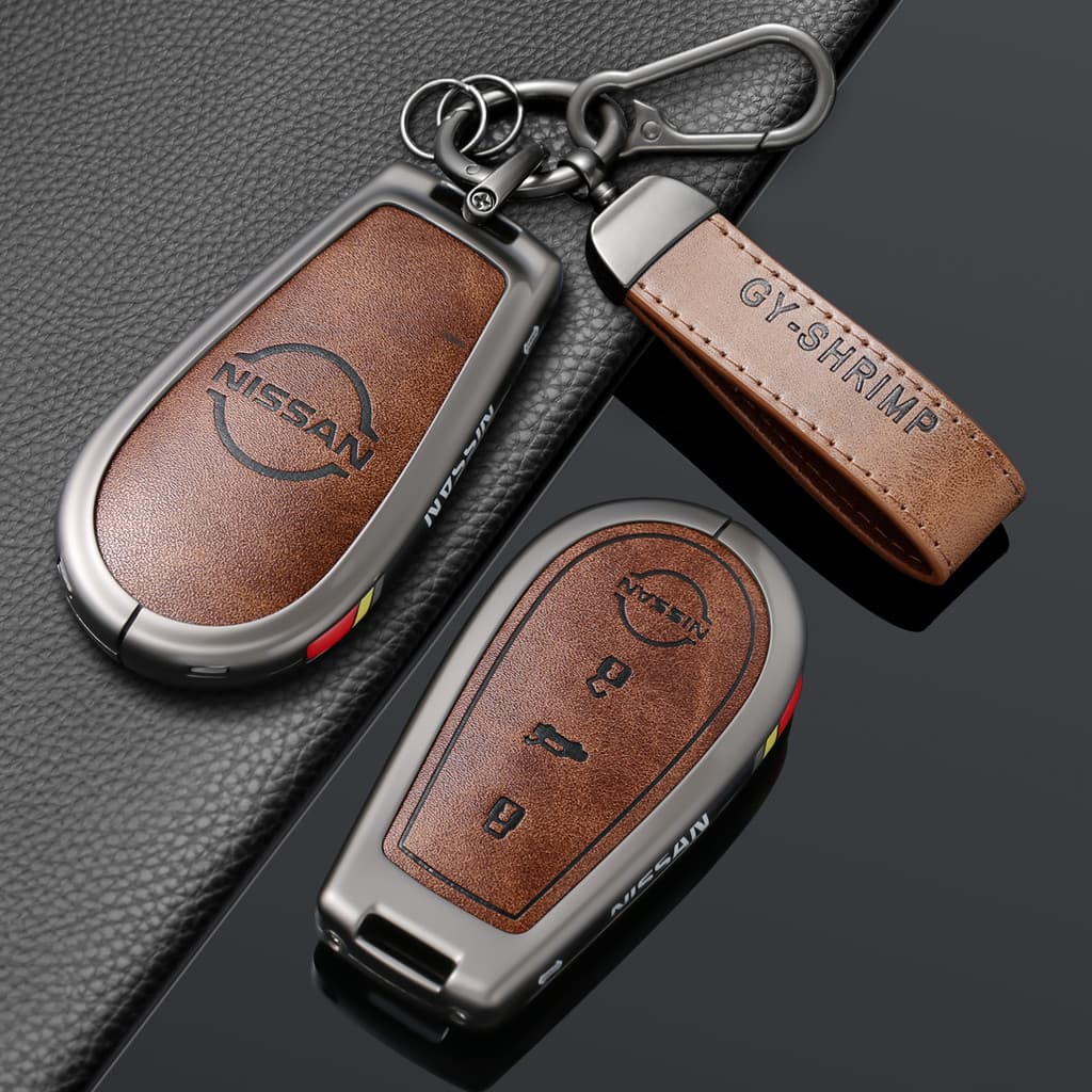Adequado para nissan N6 chave capa saco 25 estilos Dongfeng nissan n7 nova energia carro controle remoto capa de couro p