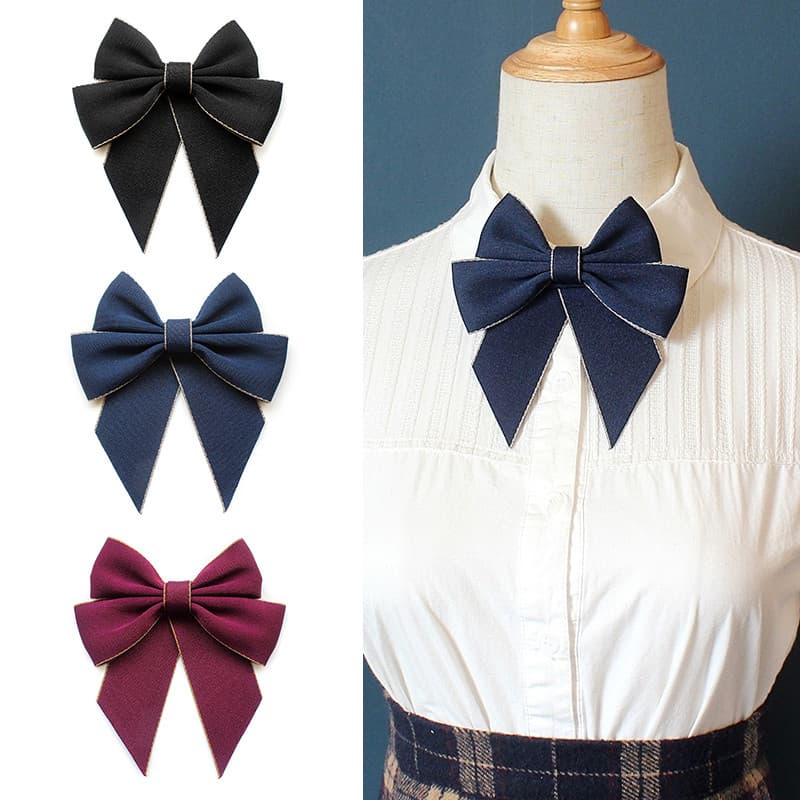 Camisa saia estilo formal com gravata borboleta para meninas JK gravata borboleta fada