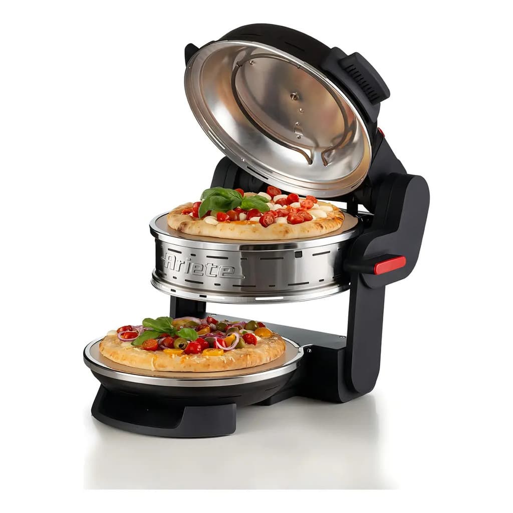 Forno de Pizza Elétrico Duplo Ariete para 2 Pizzas até 400°C 127V ou 220V