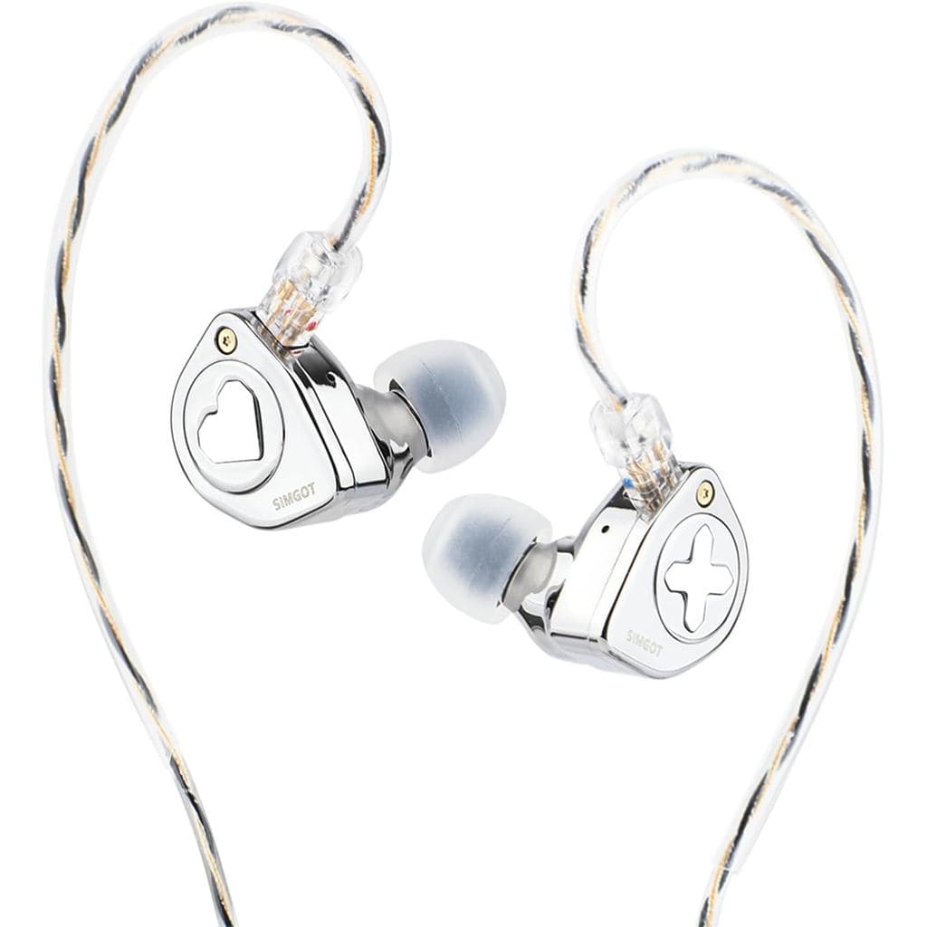 SIMGOT EW300 Monitor Intra-auricular, Fones de Ouvido IEM com Driver Híbrido 1DD+1Planar+1PZT, Fones de Ouvido HiFi com