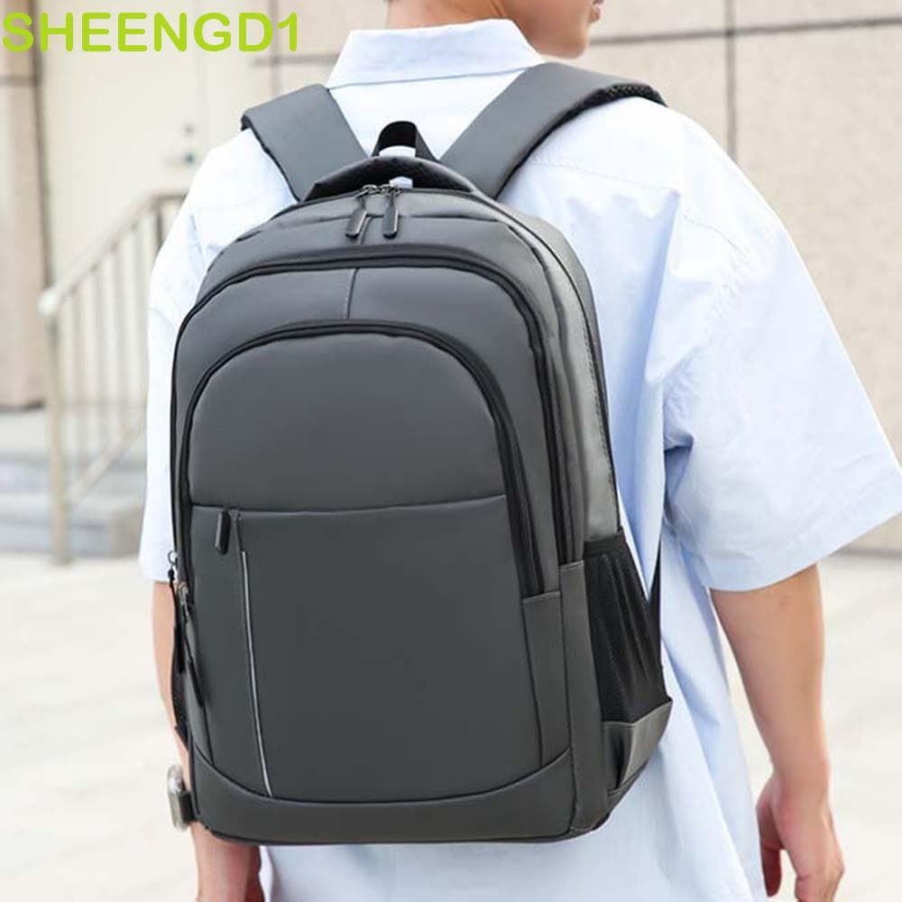 Mochila De Negócios Masculina SHEENGD1 , Bolsa Leve Para Laptop Em Tecido Oxford Prevenção De Arranhões , Poliéster